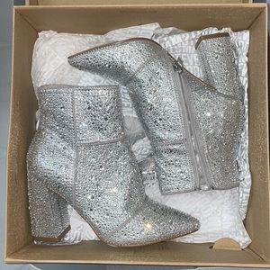 Steven madden Rhine stone ankle boots new with box